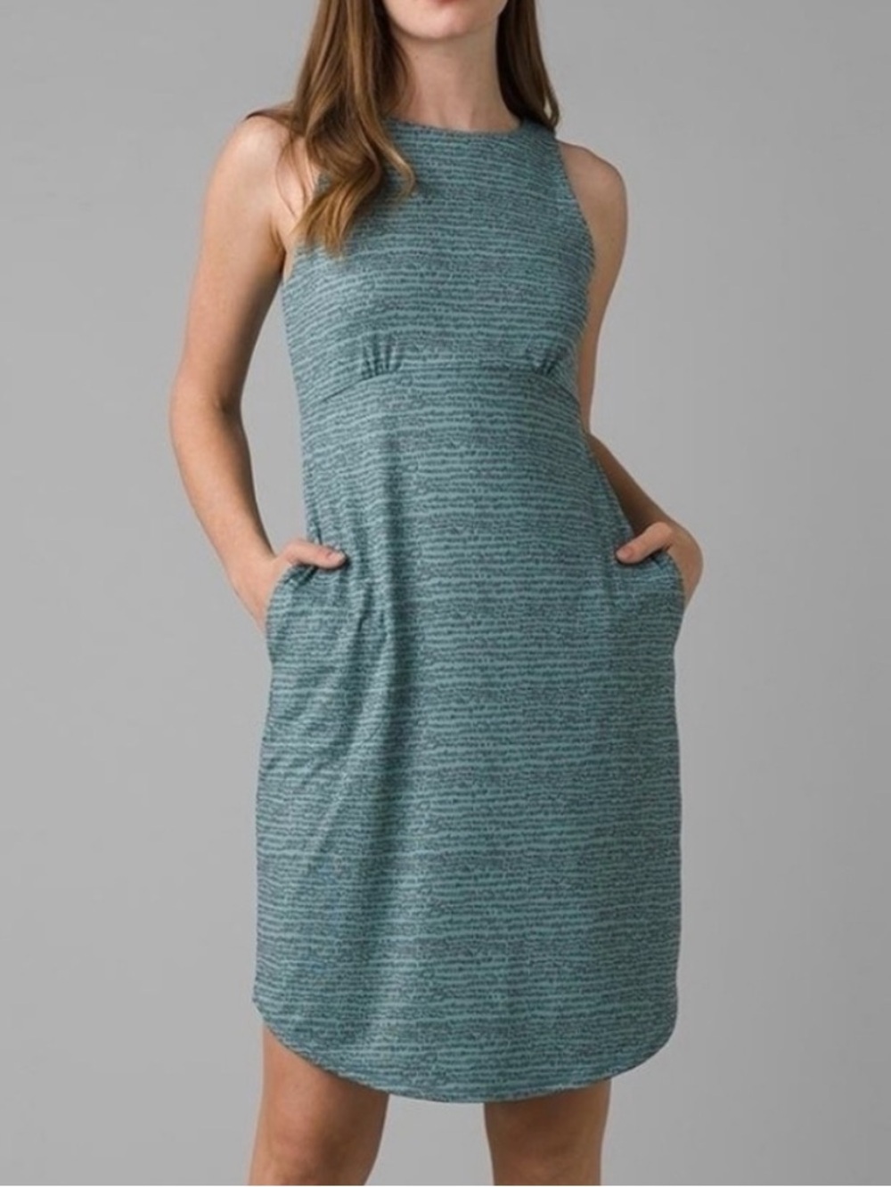 PRANA Emerald Lakes Dress in Shoreline Pebbles size Small